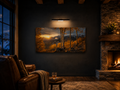 Fall Aspen Valley Expanse Canvas Print, Colorado Mountain Wall Art