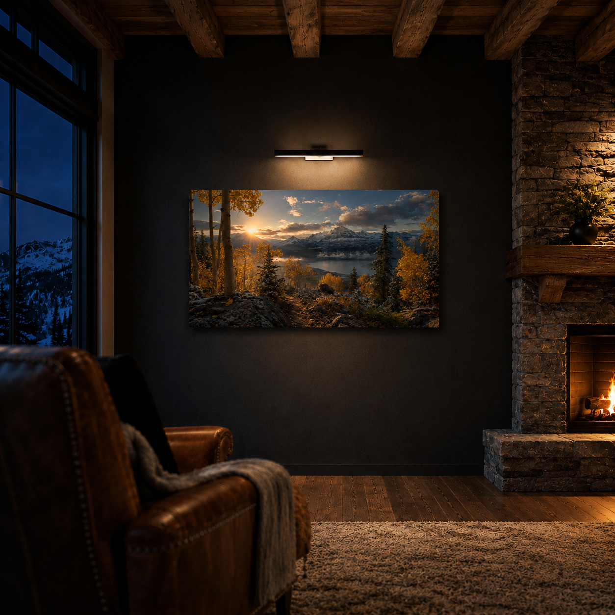 Fall Aspen Trailhead Expanse Canvas Print, Colorado Mountain Wall Art