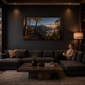 Fall Aspen Hammock Lake Canvas Print, Colorado Mountain Wall Art