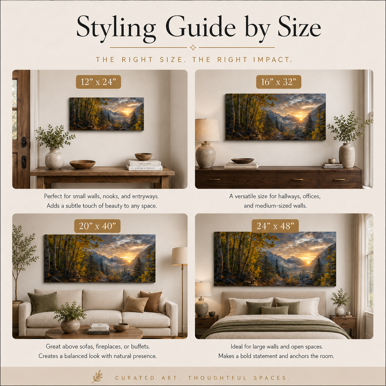 Fall Aspen Sunrise Trail Canvas Print, Colorado Mountain Wall Art