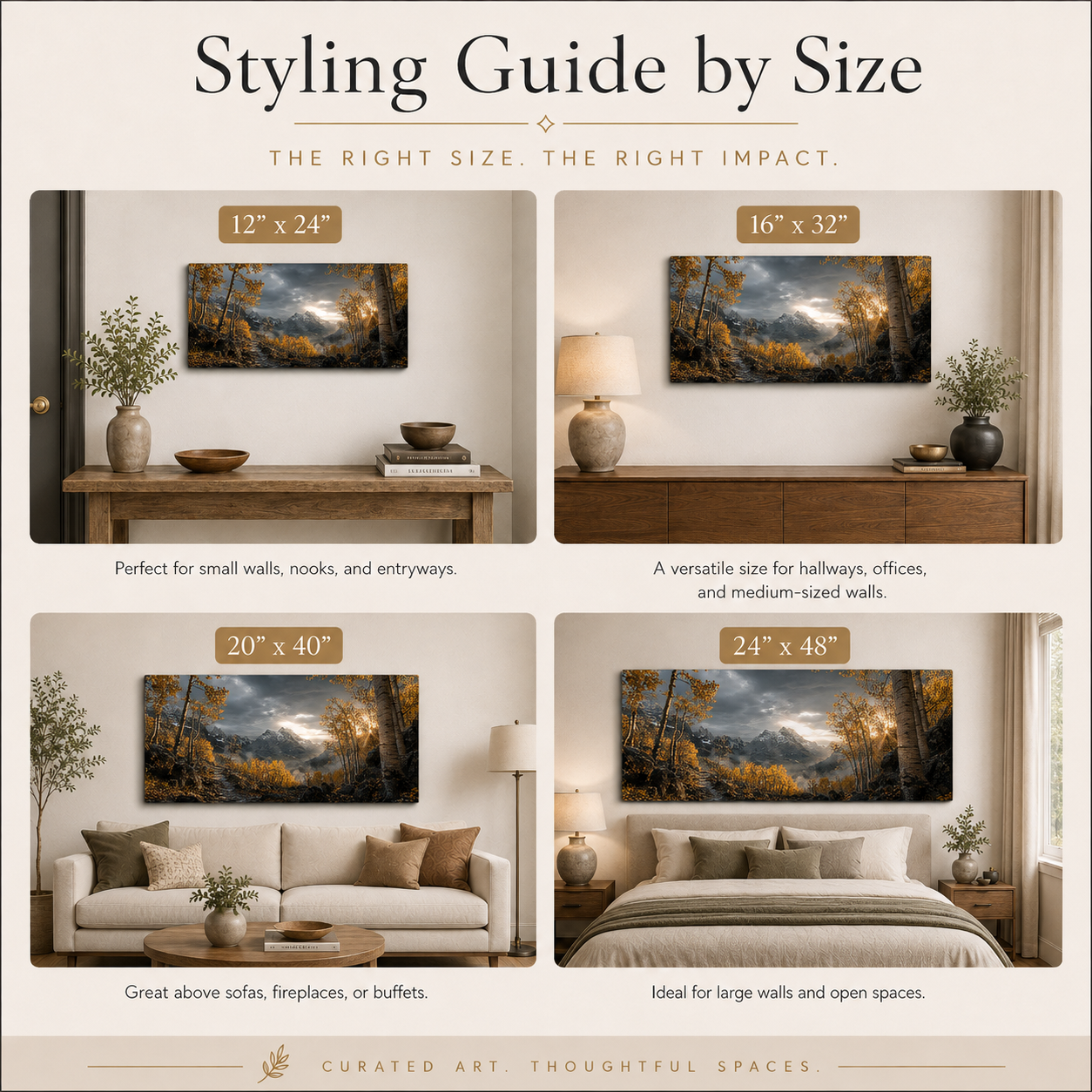 Fall Aspen Storm Trail Canvas Print, Colorado Mountain Wall Art