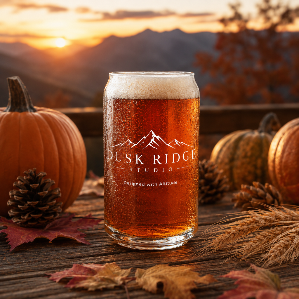 Dusk Ridge Studio Can-Shaped Glass, 16 oz