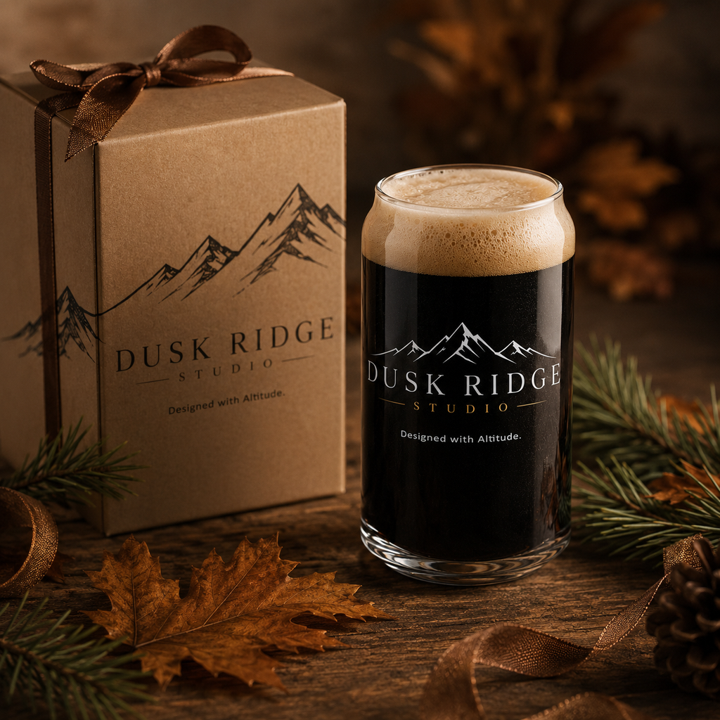 Dusk Ridge Studio Can-Shaped Glass, 16 oz