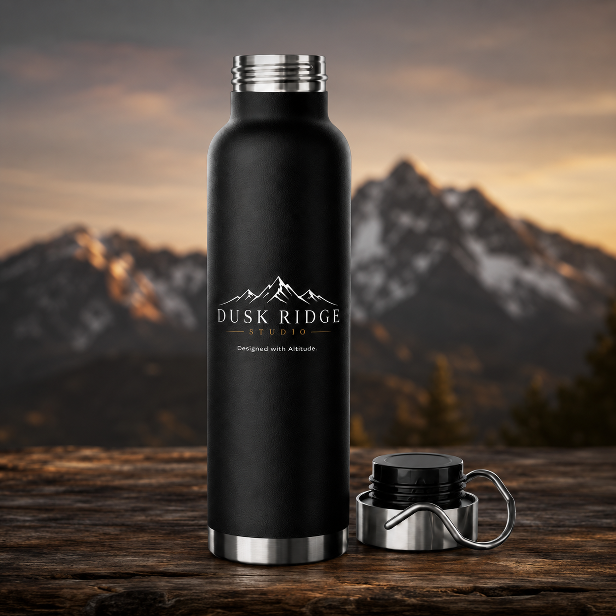 Dusk Ridge Studio Copper Vacuum Insulated Bottle, 22 oz