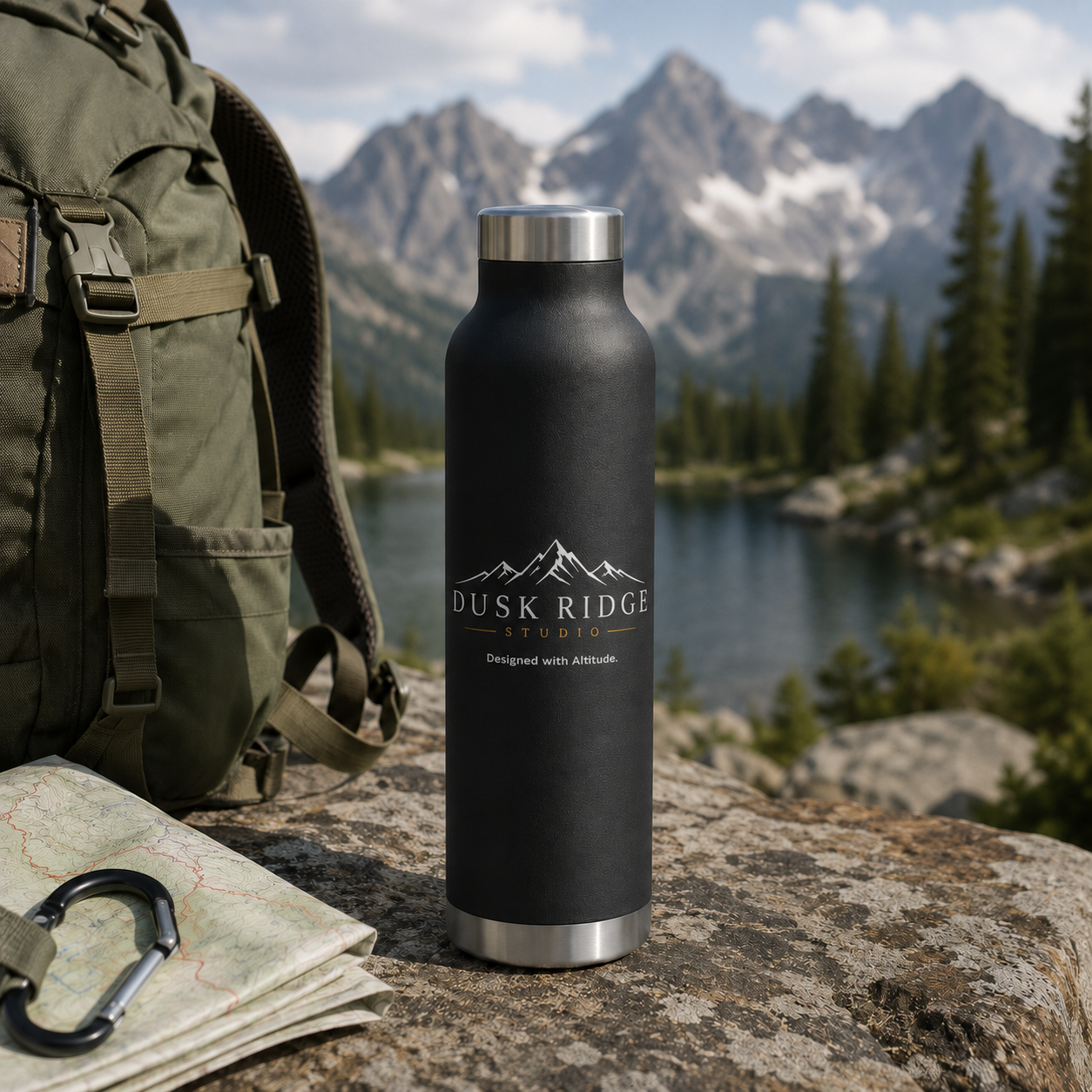 Dusk Ridge Studio Copper Vacuum Insulated Bottle, 22 oz