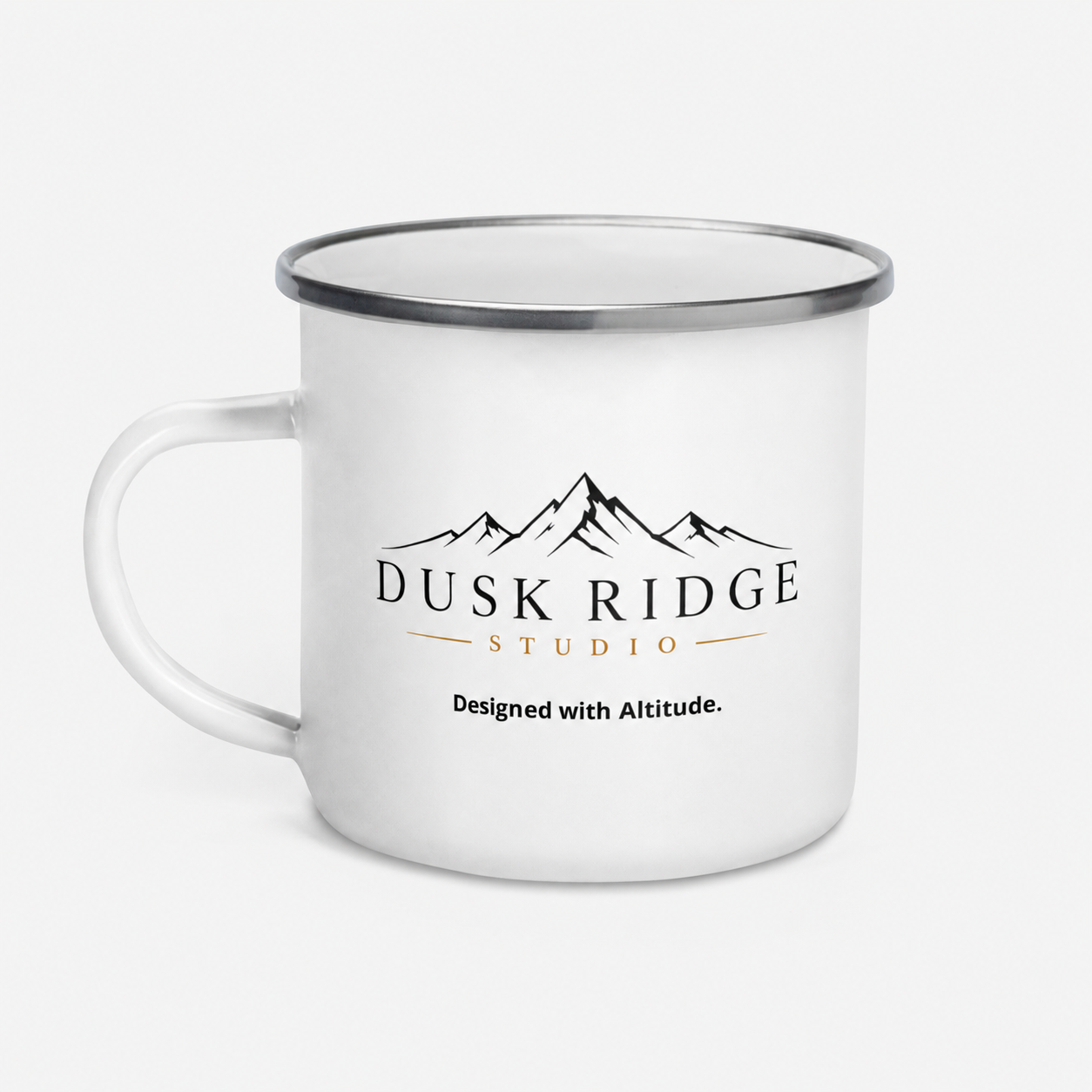 Dusk Ridge Studio Enamel Camp Mug, 12 oz
