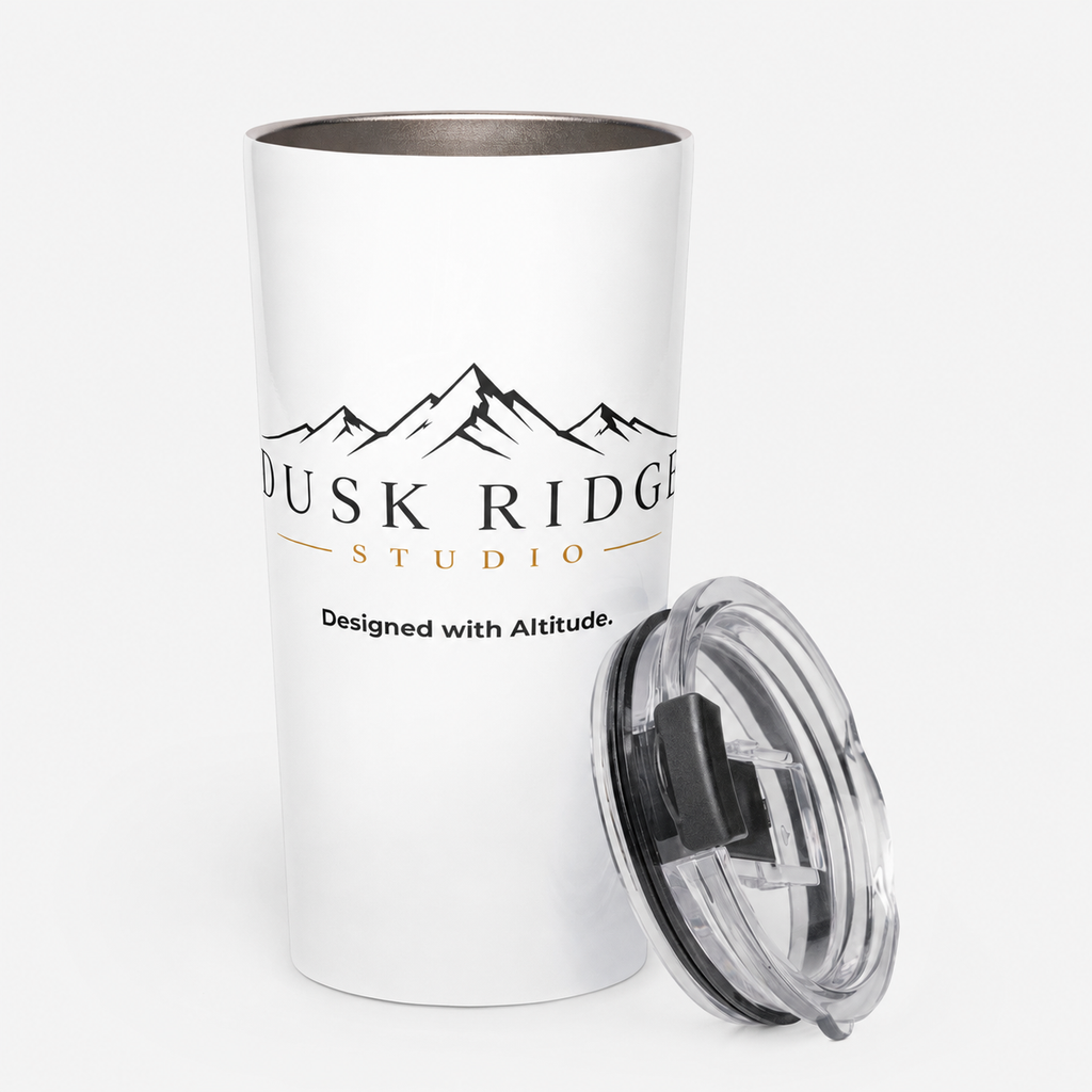 Dusk Ridge Studio Tapered Stainless Steel Tumbler, 20 oz