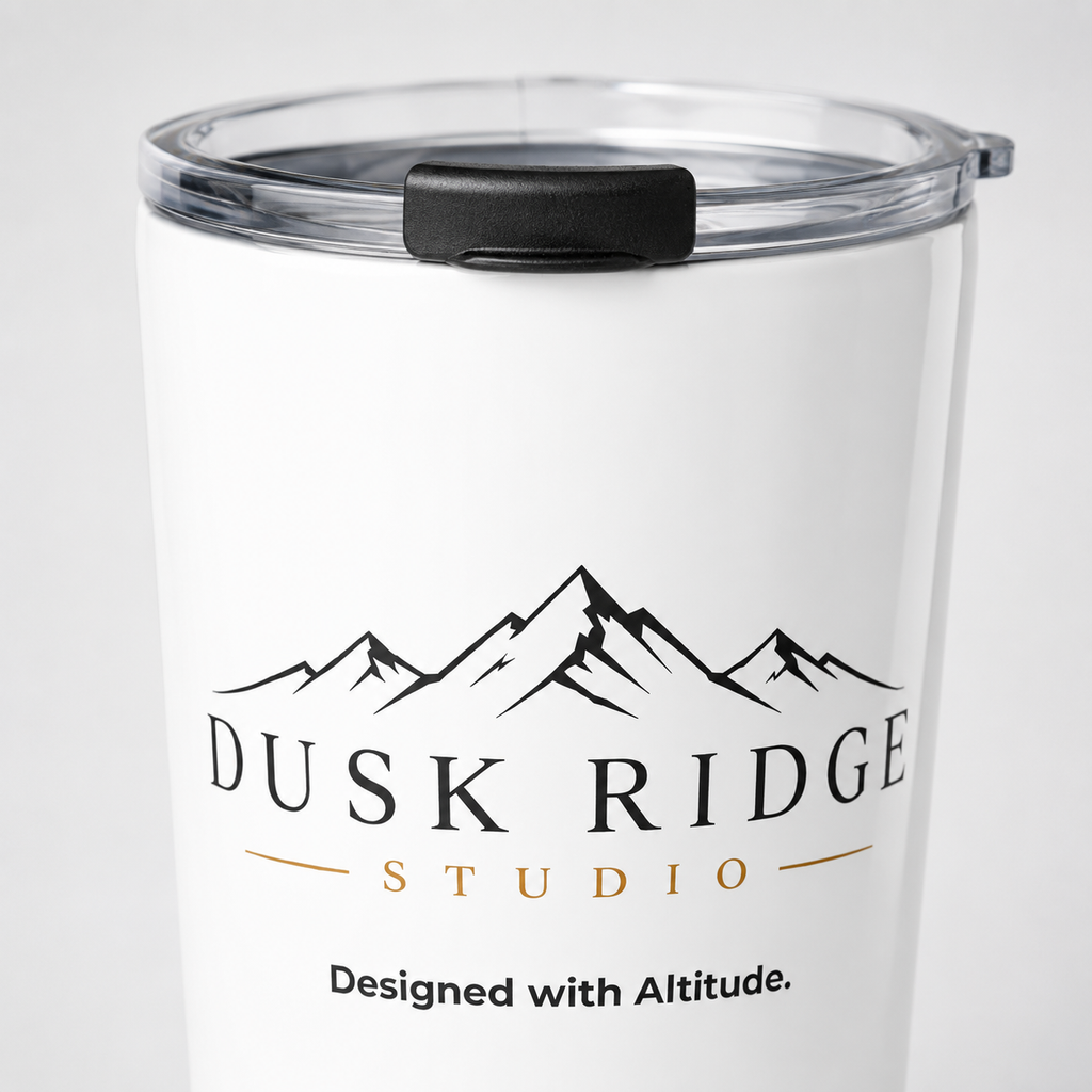 Dusk Ridge Studio Tapered Stainless Steel Tumbler, 20 oz